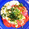 オーバンズ's cooksnap of when they made ☆トマトと長いもの柚子胡椒サラダ☆.