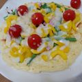 クックL2DT1S☆'s cooksnap of when they made 低糖質★カリフラワーピザ生地♪生から！.