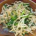 クックVOY1Q3☆'s cooksnap of when they made 男おつまみ　ニラともやしのおひたし.