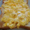 ひちあかり's cooksnap of when they made 休日の朝ごはん♪卵チーズトースト♪.