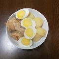 クックD47QAT☆'s cooksnap of when they made 手羽元とジャガイモの煮物.