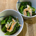 46chan's cooksnap of when they made 菜の花とカニカマの煮浸し.