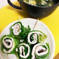 Nya6nya6's cooksnap of when they made 簡単＃豚とレタス外葉しゃぶロールとスープ.