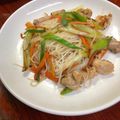 ルぴあ's cooksnap of when they made 柚子胡椒でピリッ！鶏肉とねぎの焼ビーフン.