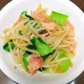 まん丸みかリン's cooksnap of when they made 簡単!!早い!!チンゲン菜ともやし炒め.