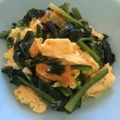 ROTTA☆'s cooksnap of when they made ミモレットチーズとほうれん草卵炒め.