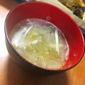 田舎のいなり's cooksnap of when they made レタスと卵のうめ～爽やか塩スープ.