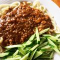 ☆コムギ☆'s cooksnap of when they made ヘルシー大麦入りジャージャー麺肉味噌.