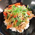 まいっちんぐ！'s cooksnap of when they made やみつき！豚肉のマスタード生姜焼き丼.