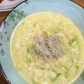 クックJ3IHQO☆'s cooksnap of when they made 豆乳の卵粥.