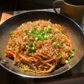 クックJ3IHQO☆'s cooksnap of when they made 大根の葉で焼きそばナポリタン(o^^o).