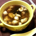 チッチキちぃ's cooksnap of when they made 鶏皮とわかめの卵とじスープ.