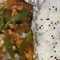 ざきすけ's cooksnap of when they made メンチカツリメイク☆卵とじ☆.