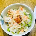 mimimi__ko's cooksnap of when they made エコ飯。大根の葉と鮭の混ぜご飯.