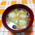 ﾁｲﾁｬﾝﾏﾏ's cooksnap of when they made ⭐️春キャベツを使った洋風味噌汁.