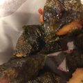 くまごり's cooksnap of when they made 海老のすり身の磯辺揚げ.