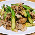 幸福女神's cooksnap of when they made 豚肉とアスパラガスの梅炒め.