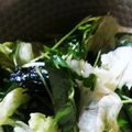ふぁんたにゃん's cooksnap of when they made 三つ葉と海苔の♪即席♪サラダ.