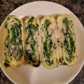 こまあぴ's cooksnap of when they made 豆苗とハムの玉子焼き.