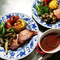＊みっこ＊'s cooksnap of when they made グリルdeハムステーキ＆自家製ソース２種.