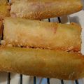 homyu's cooksnap of when they made 簡単❤︎チーズとベーコン、ズッキーニ春巻.