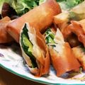 τомоко's cooksnap of when they made 簡単おつまみ ニンニクの芽の春巻き.