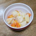 和☆2049's cooksnap of when they made コーン&ポテトのコロコロ塩バター炒め。.