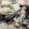 けすぶの's cooksnap of when they made 春菊とゆで卵のからしマヨ和えサラダ.
