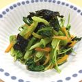 フジぽん's cooksnap of when they made ほうれん草（小松菜）、人参、海苔のナムル.