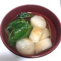 あやきちィ！'s cooksnap of when they made 生麩と三つ葉のお吸い物.
