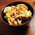 びぃどろぽっぺん's cooksnap of when they made 餃子の☆卵とじ☆丼ぶり.