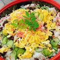 スパ子's cooksnap of when they made 簡単✿豚ひき肉の♪そぼろちらし寿司.