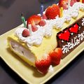 ひとみn♪'s cooksnap of when they made 絶対失敗しないロールケーキの巻き方.