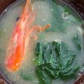 ポメちょん's cooksnap of when they made SDGｓ　海老の頭や剥いた殻のお味噌汁　.