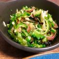 MTIAKNR's cooksnap of when they made にがうりの塩昆布漬けごま油風味.