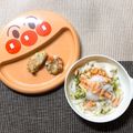 sAix59's cooksnap of when they made 離乳食後期～鮭しらすミルクうどん.