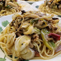 ｸﾏﾘｴ's cooksnap of when they made ■さんま缶と長ネギの和風パスタ■.