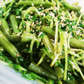 ふぁんたにゃん's cooksnap of when they made 簡単！豆苗といんげんの ごま和え.