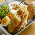 ガメコ's cooksnap of when they made バタークロワッサンで簡単サンドイッチ！.
