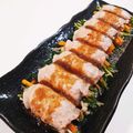 ☆はなちゃん☆☆'s cooksnap of when they made 豆苗と人参の豚ロース巻き.