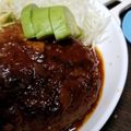 クック0KFDPJ☆'s cooksnap of when they made 簡単 ハンバーグ（チーズ、アボカド）.