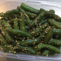 かえるまっちゃ's cooksnap of when they made 朝の5分で冷凍いんげんのゴマ和え.