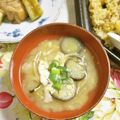 mmameco's cooksnap of when they made なすと玉ねぎと卵＊味噌汁.