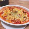 イケメグ's cooksnap of when they made レンジで簡単♪餃子の皮でミートラザニア☆.