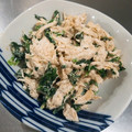 しぃーむ's cooksnap of when they made 簡単♪鶏ささみとほうれん草のごまマヨ和え.