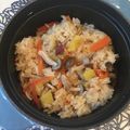 tikariri's cooksnap of when they made しめじとさつまいもの秋ごはん.