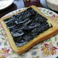 ひろちゃん☆ママ's cooksnap of when they made ハマる旨さ！＊味海苔バタートースト♥️.