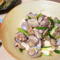 ＊ろりす＊'s cooksnap of when they made 簡単おつまみ＊あさりと豆腐の酒蒸し風炒め.