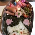 クックRGXK6P☆'s cooksnap of when they made ひょっこり！海苔弁ねこちゃん＊キャラ弁.