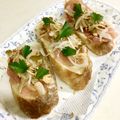 mammamiwa♪'s cooksnap of when they made ＊新玉で生ハムピクルスのオープンサンド＊.